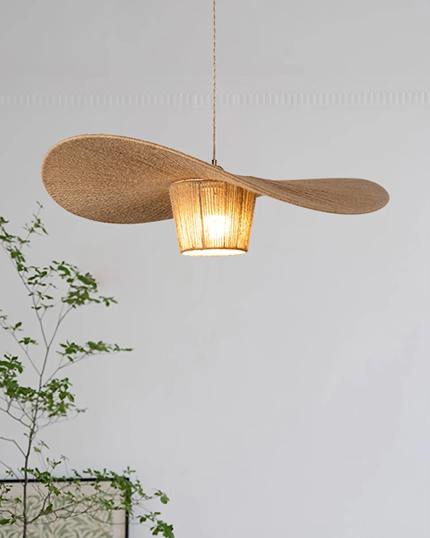 Rustic Hat Pendant Lamp