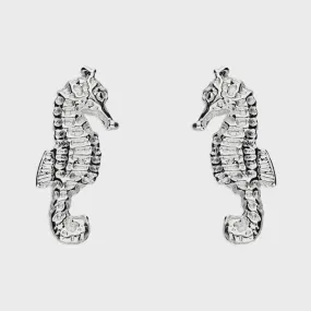 Seahorse Sterling Silver Earrings