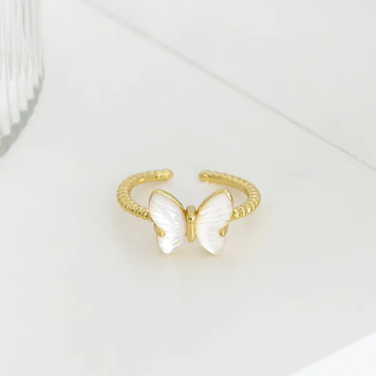 Shell Butterfly Ring