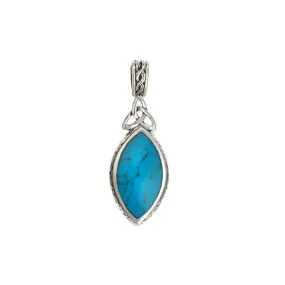 Silver Lapis Lazuli & Turquoise Pendant