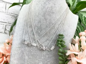 Silver Pakimer or Moonstone Necklace