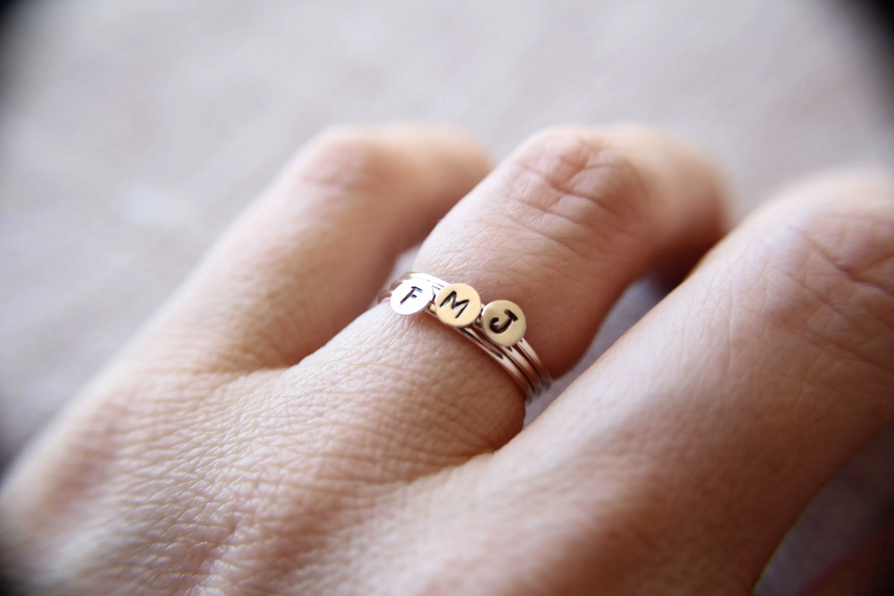 Skinny Initial Stacking Ring, Personalized Ring, Minimalist Ring, Initial Ring, Letter Stacking Ring, Gold Ring, Ring, Couples Rings, Gift