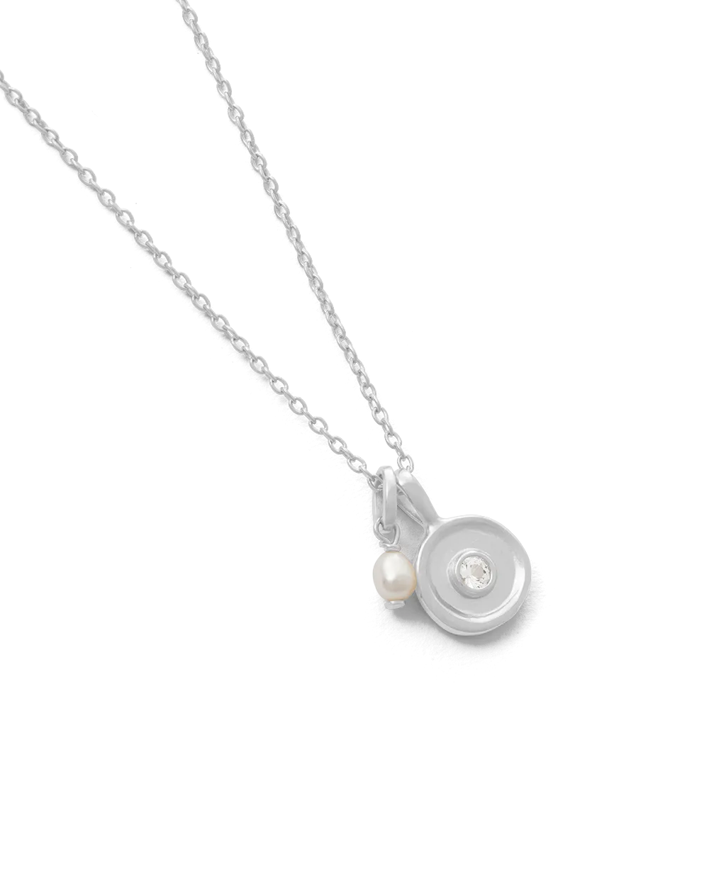 SOLSTICE PEARL NECKLACE (STERLING SILVER)