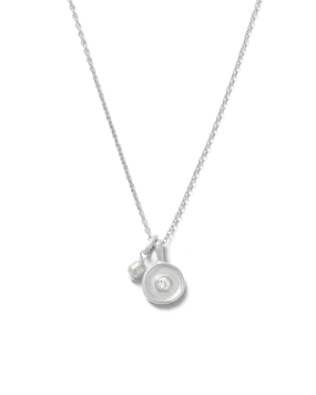 SOLSTICE PEARL NECKLACE (STERLING SILVER)