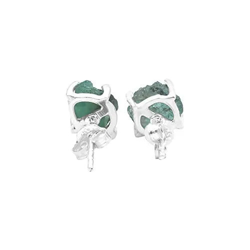 Starborn Creations Emerald Crystal Post Style Earrings