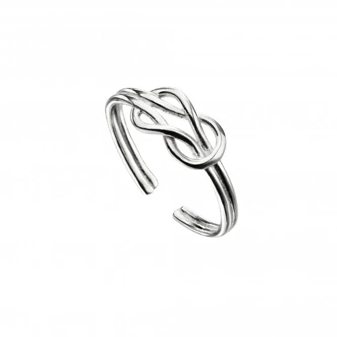 Sterling Silver Love Knot Toe Ring R3741