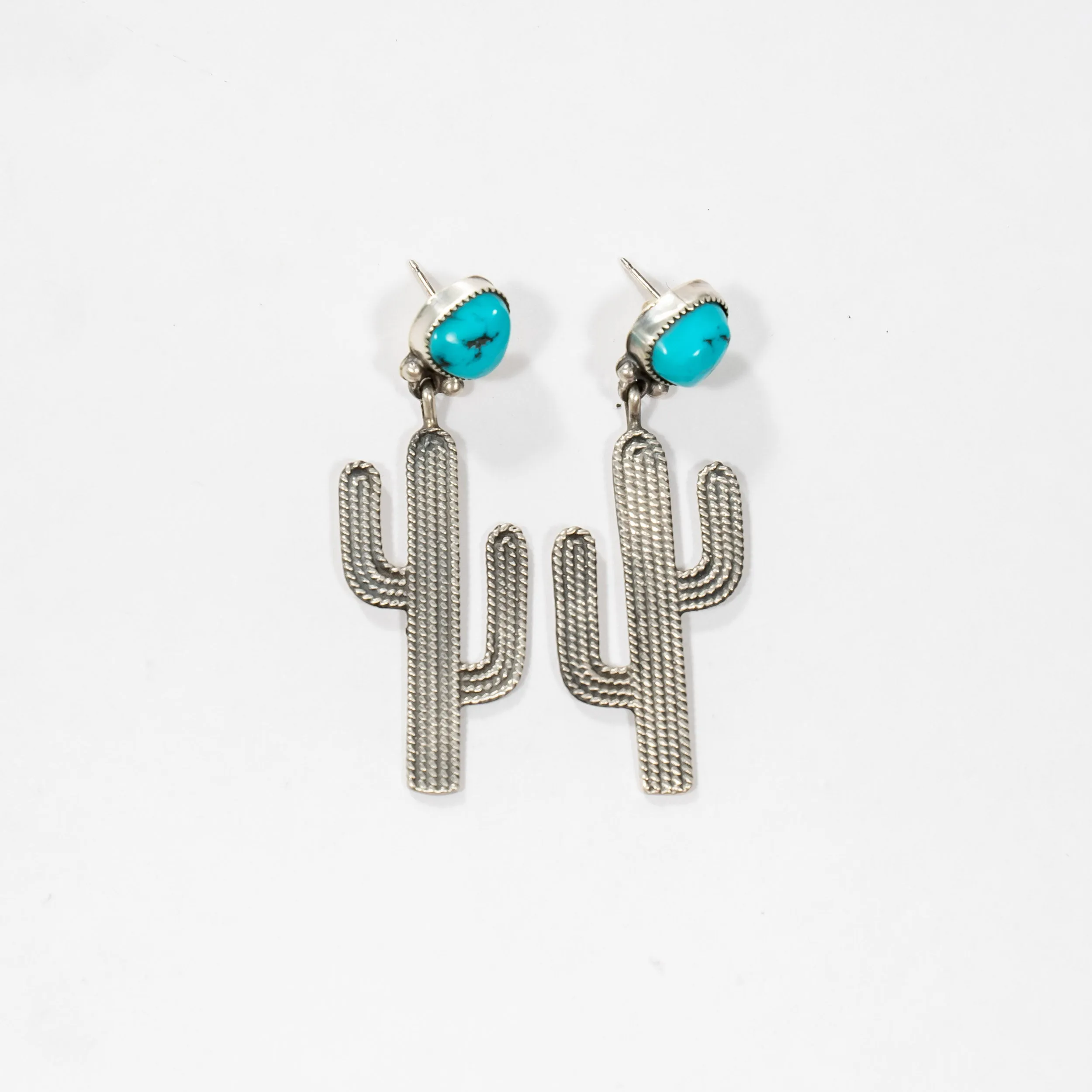 Sterling Silver Saguaro Cactus Earrings