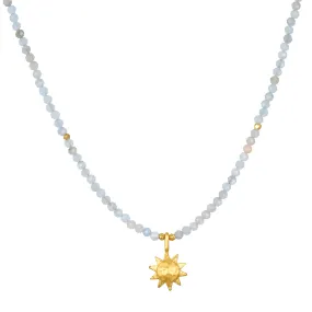 Sun Aquamarine Necklace