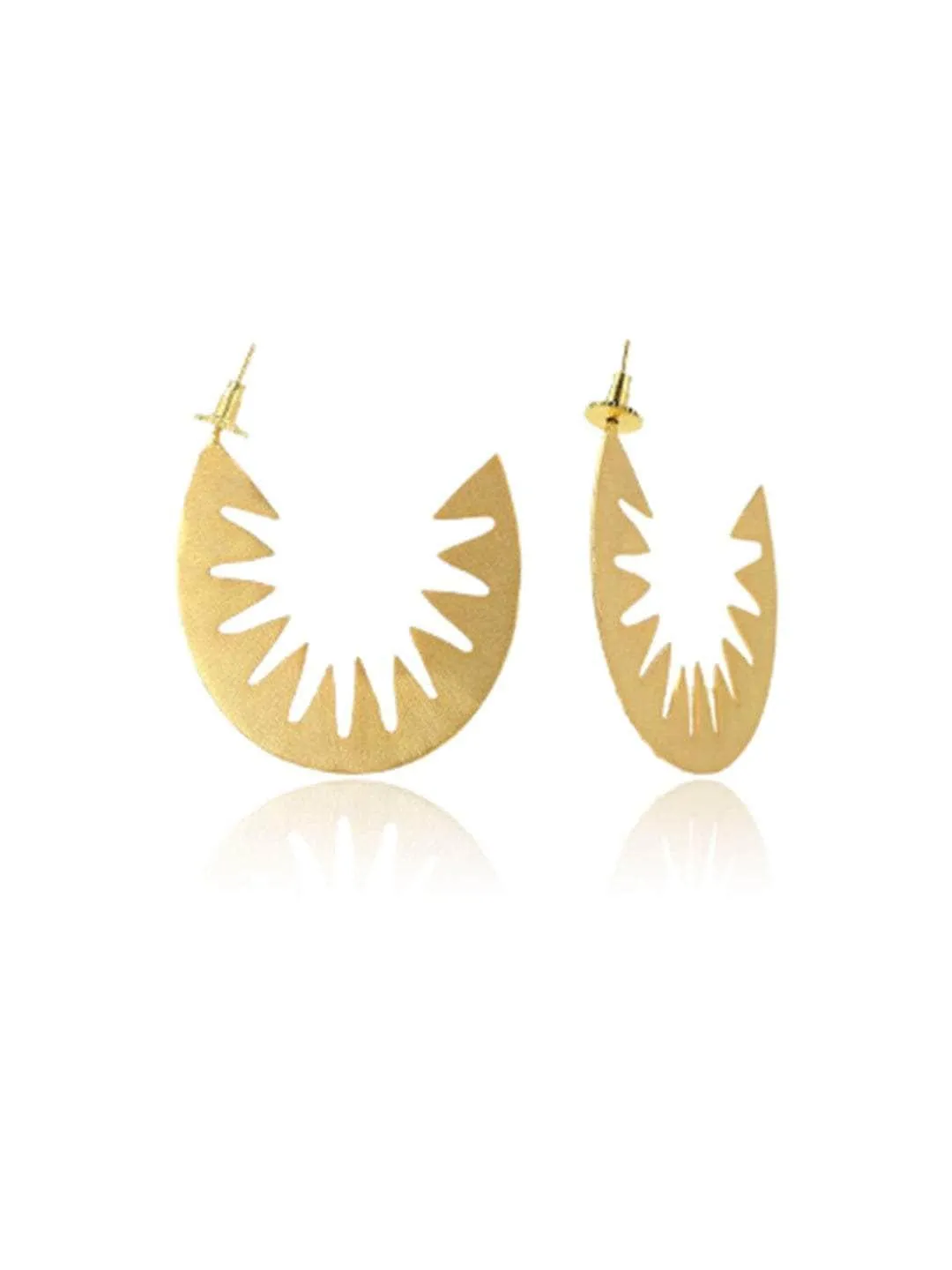 Sun Burst Hoop Earring