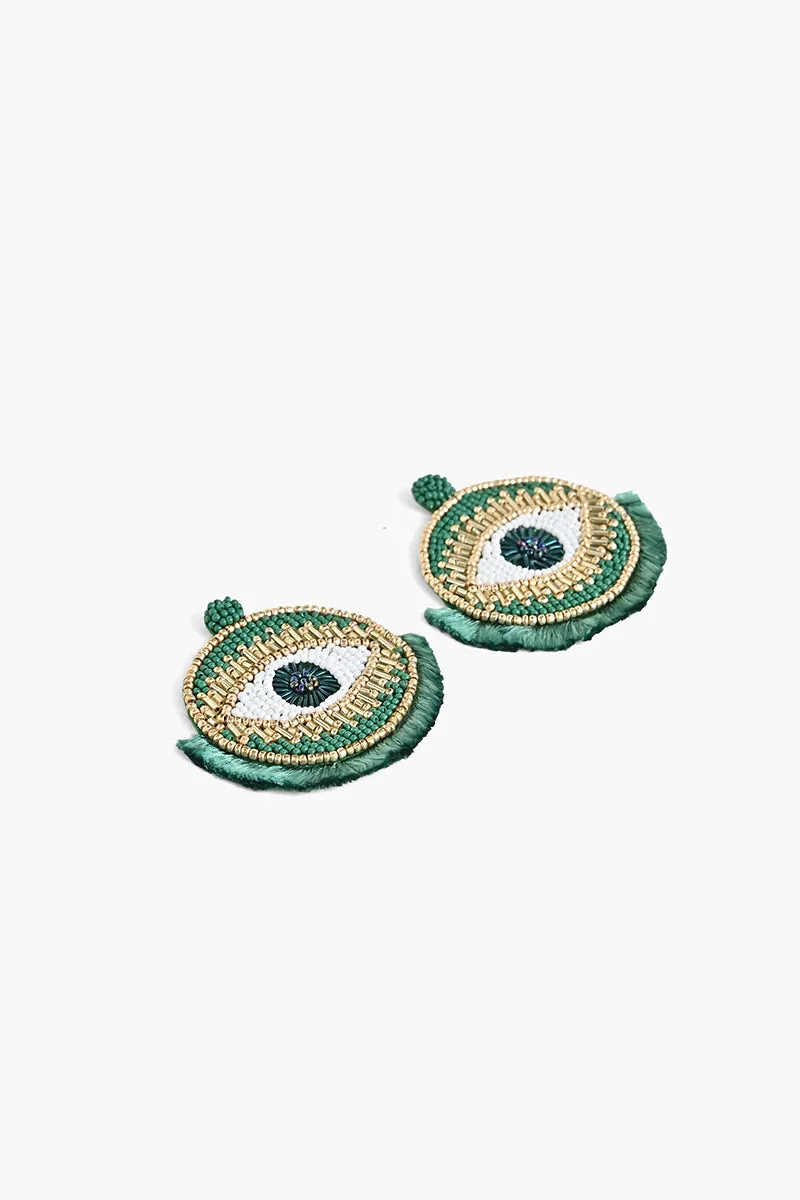 Tahitian Evil Eye Earrings