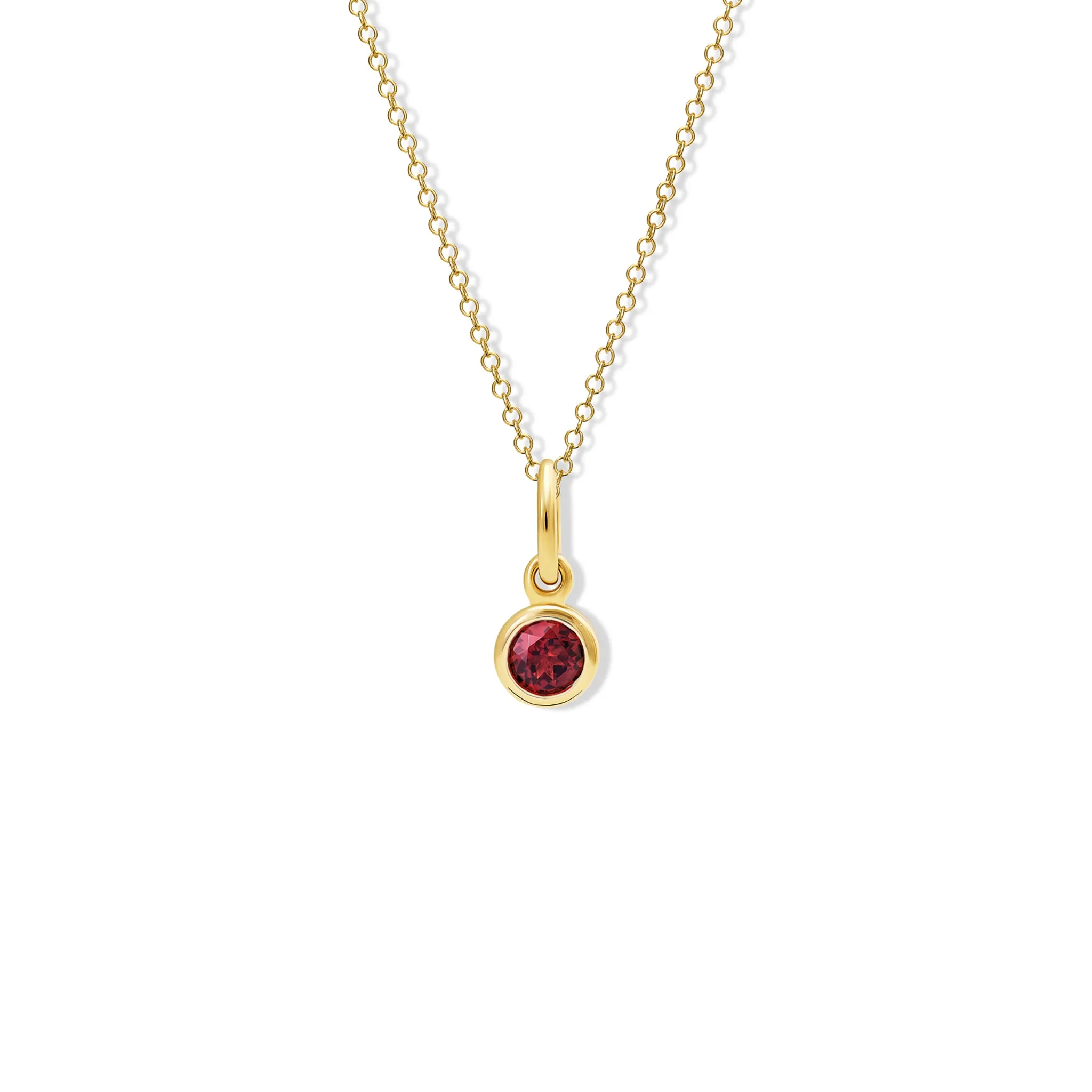 Talya Necklace Pendant Yellow Gold - Ruby