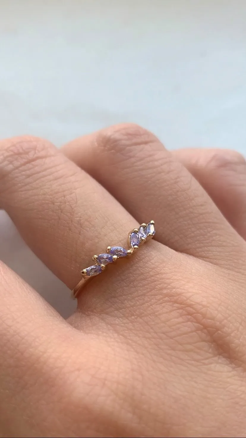 Tanzanite Jasmine Ring