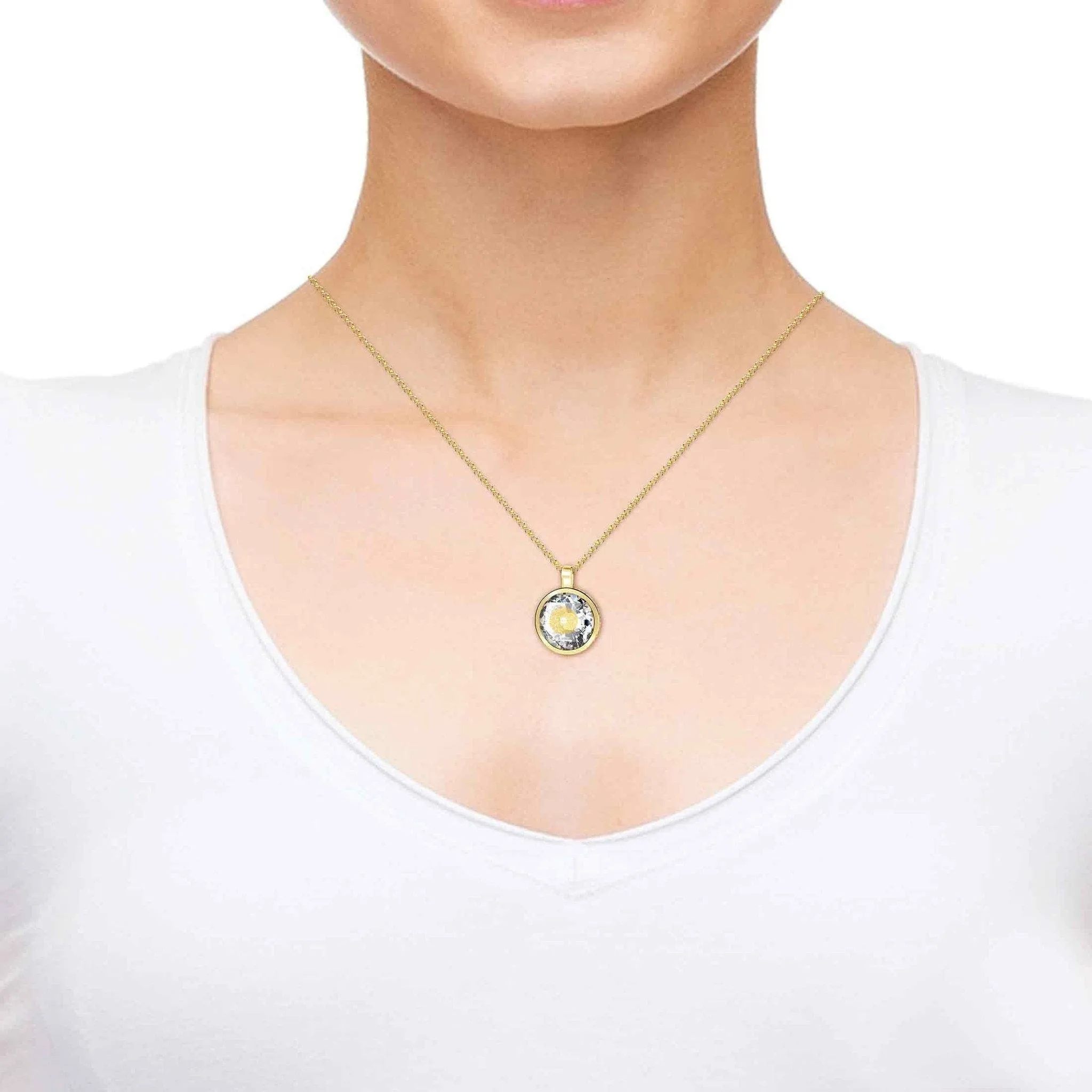 Thank You Mom, 14k Gold Necklace , Zirconia