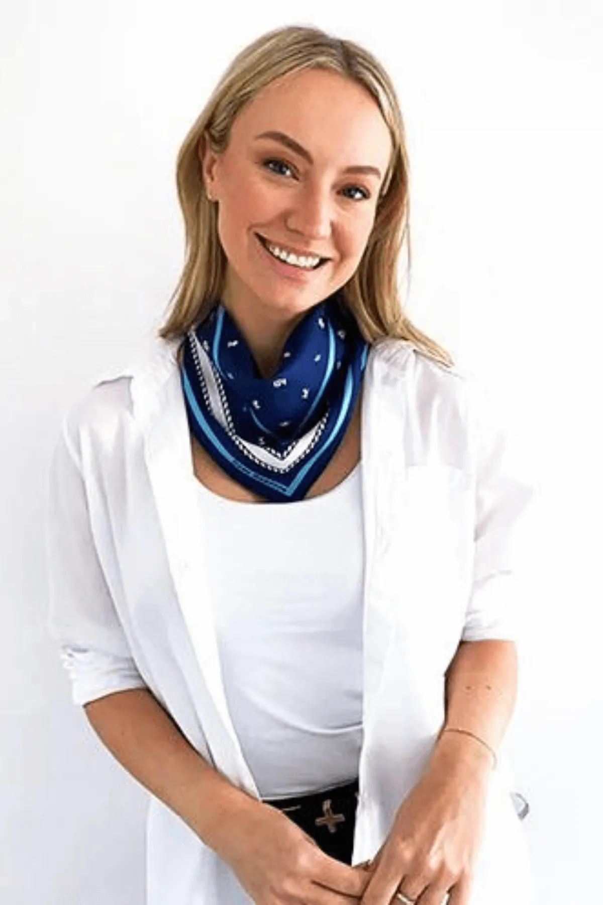 THE CAROLINE PETITE SILK SCARF