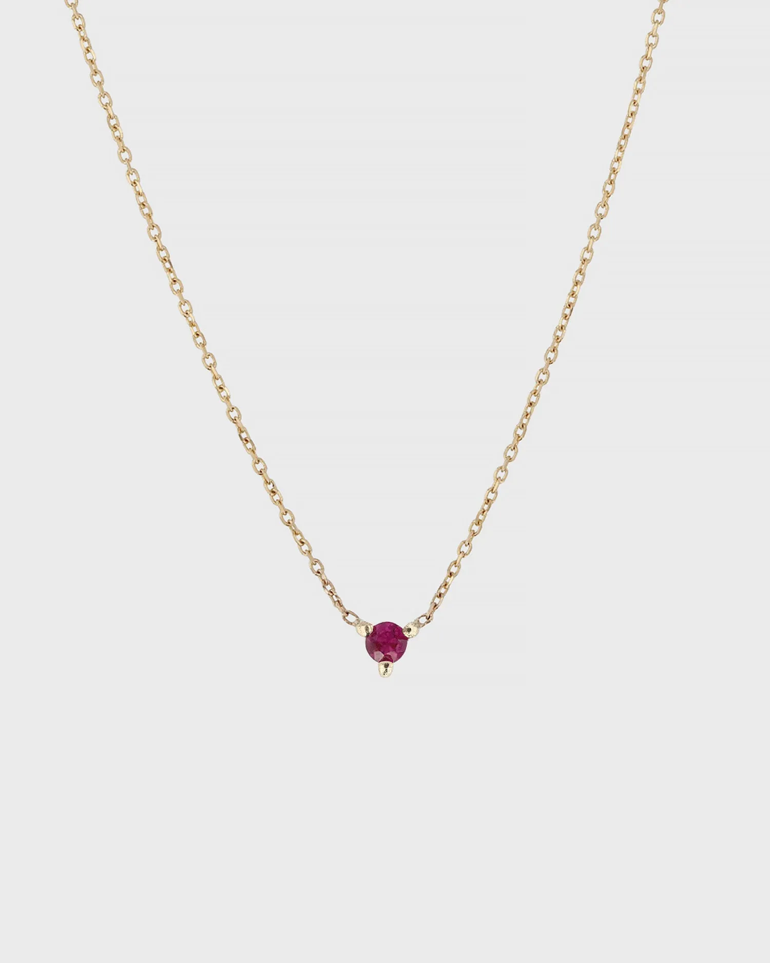 The Petite Ruby Birthstone Necklace