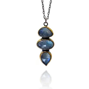 Three Moonstone Necklace