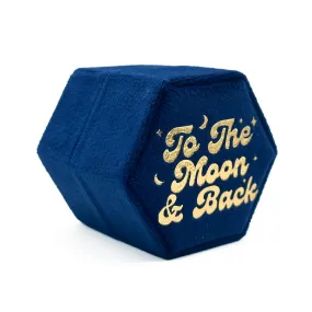 To The Moon and Back Blue Wedding Ring Box