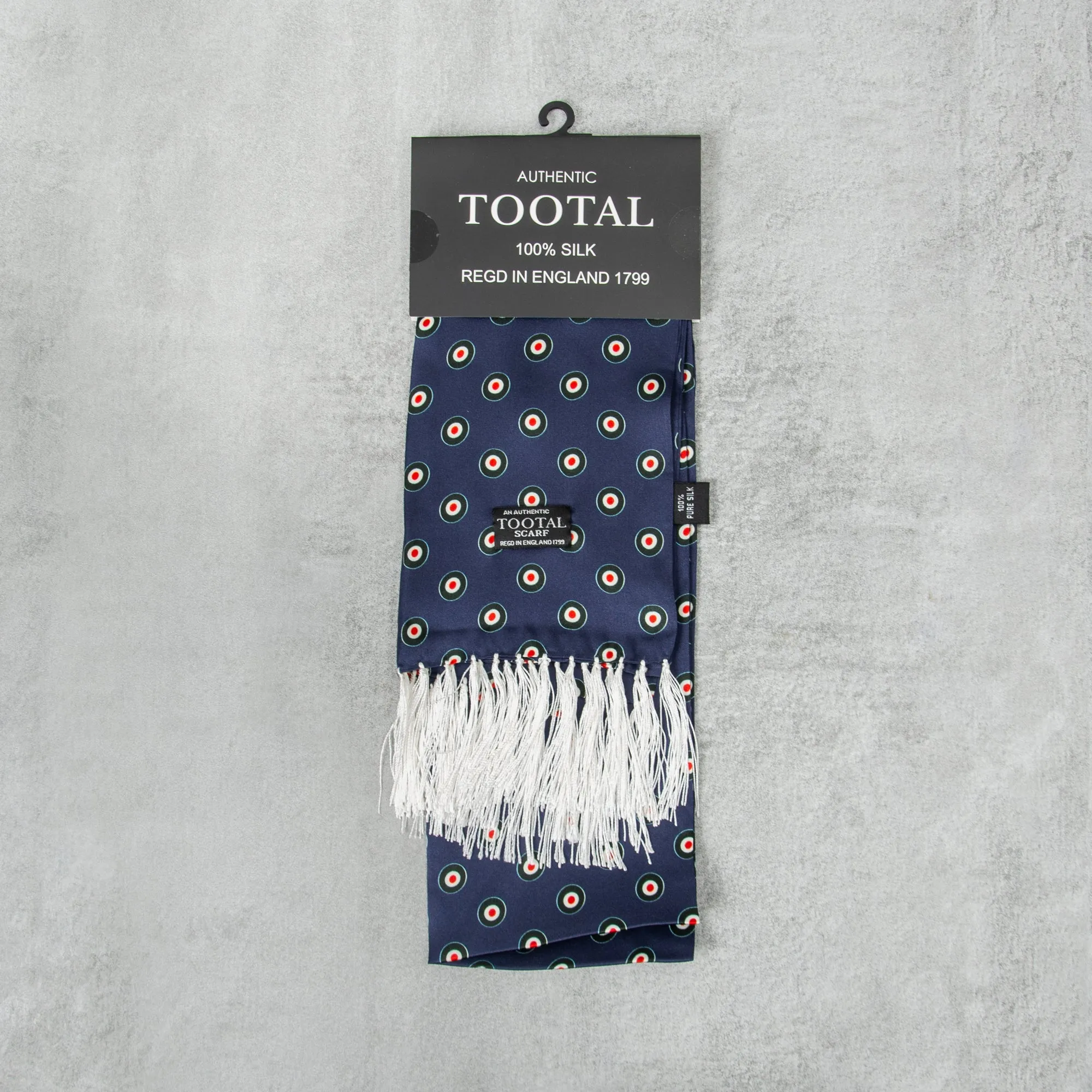 Tootal TV 1914 390 Target Silk Scarf - Blue / Red / Green