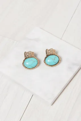 Turquoise Baroque Earrings