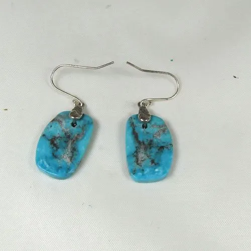 Turquoise Gemstone Statement Drop Earrings