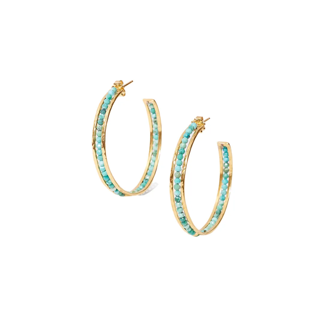 Turquoise Sedona Hoops