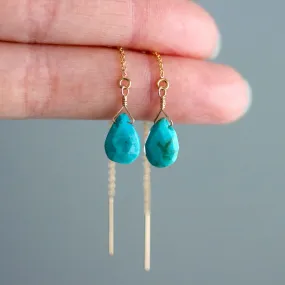 Turquoise Threader Earrings