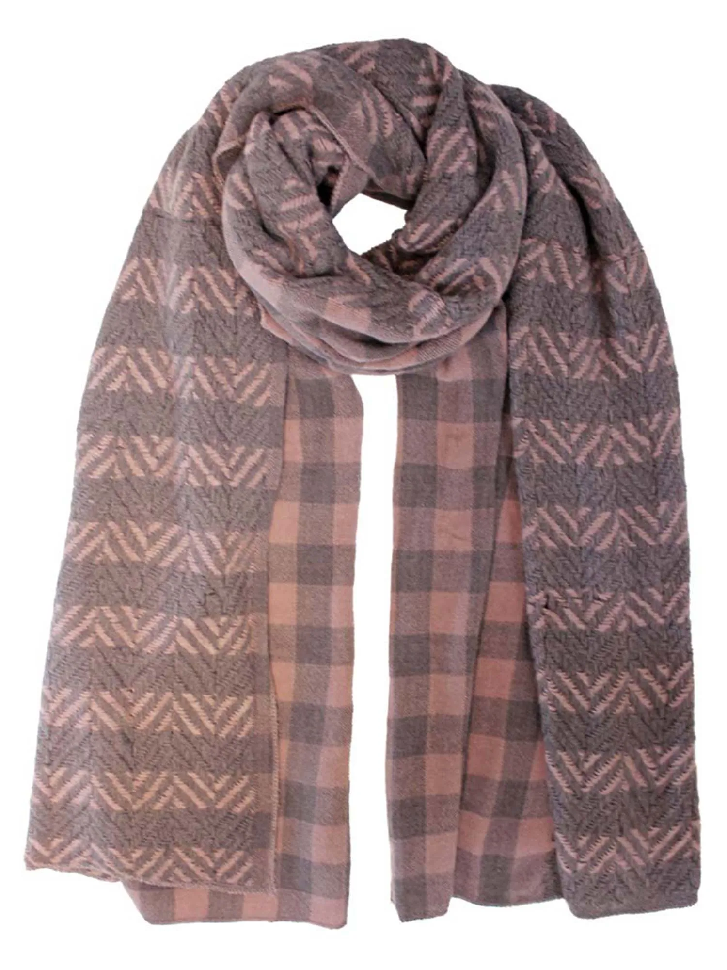 Twill Herringbone Oblong Neck Scarf