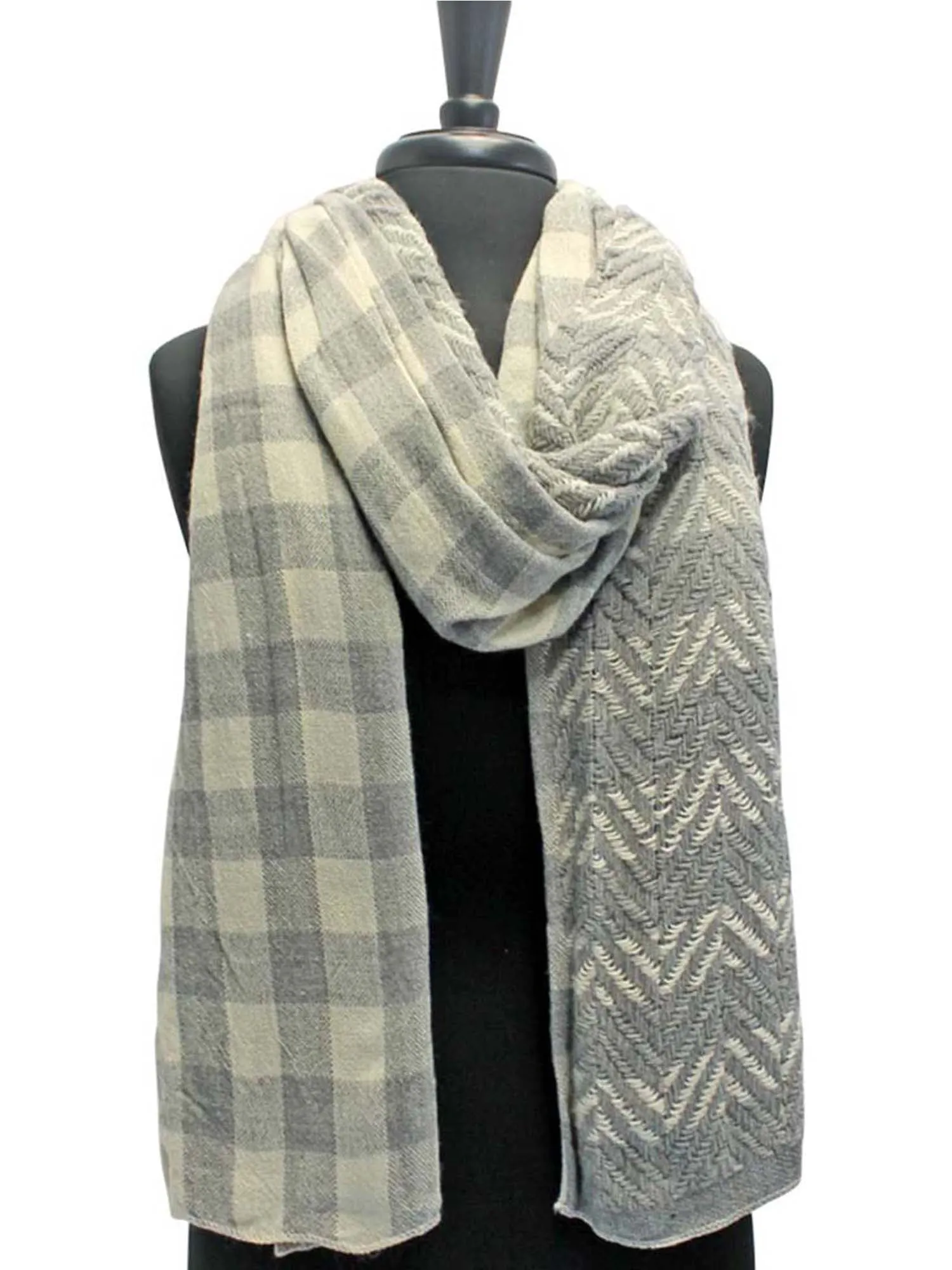 Twill Herringbone Oblong Neck Scarf