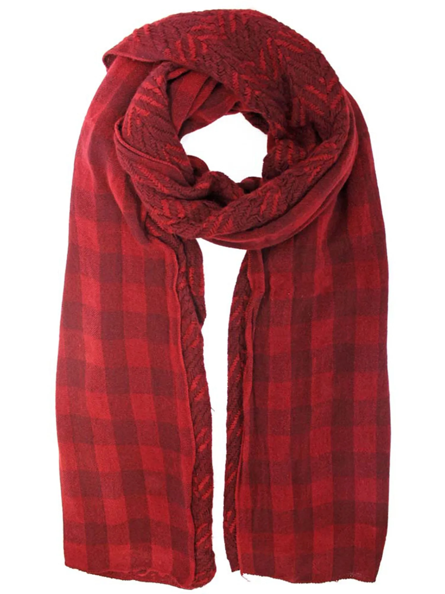 Twill Herringbone Oblong Neck Scarf