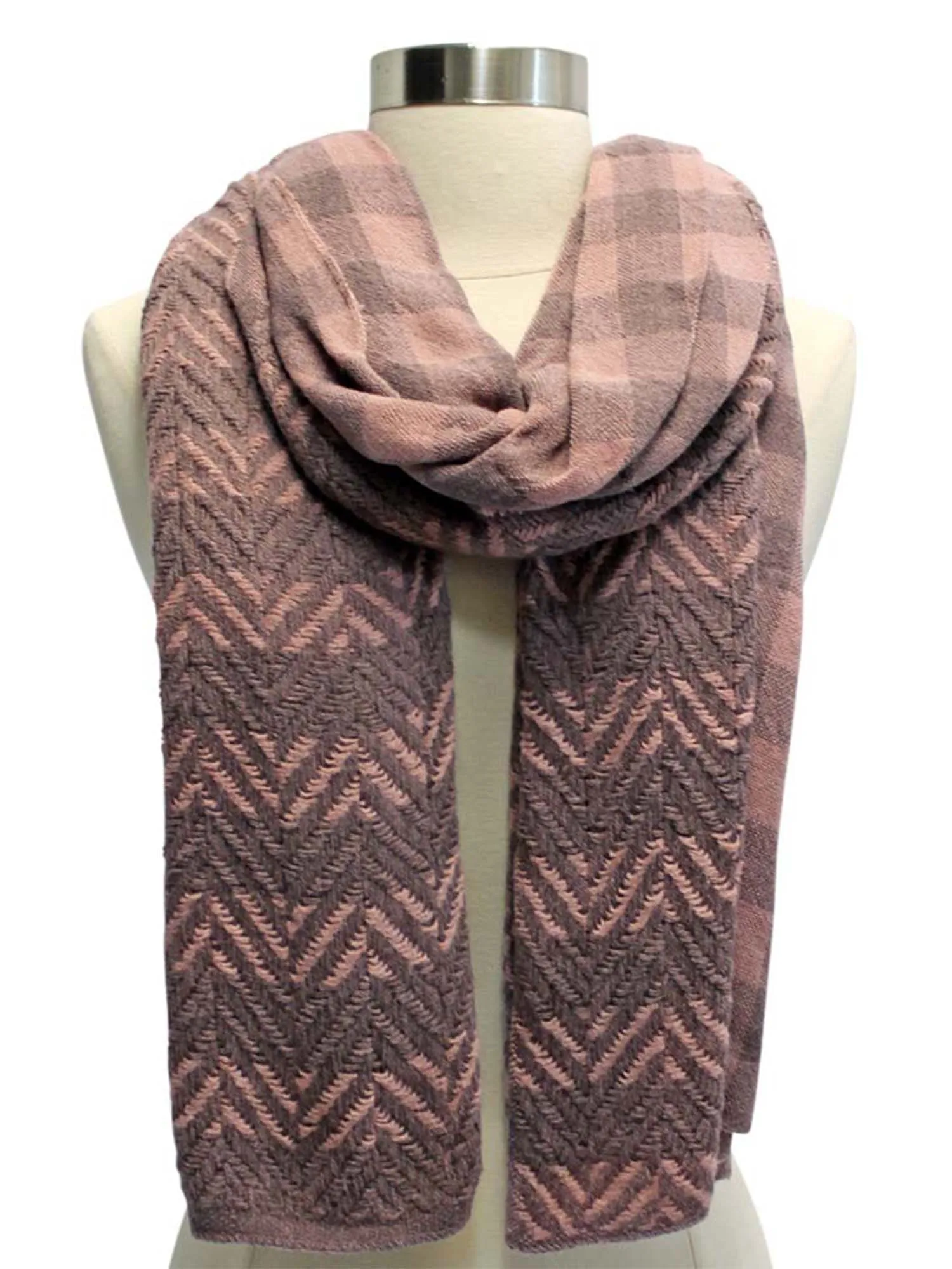 Twill Herringbone Oblong Neck Scarf