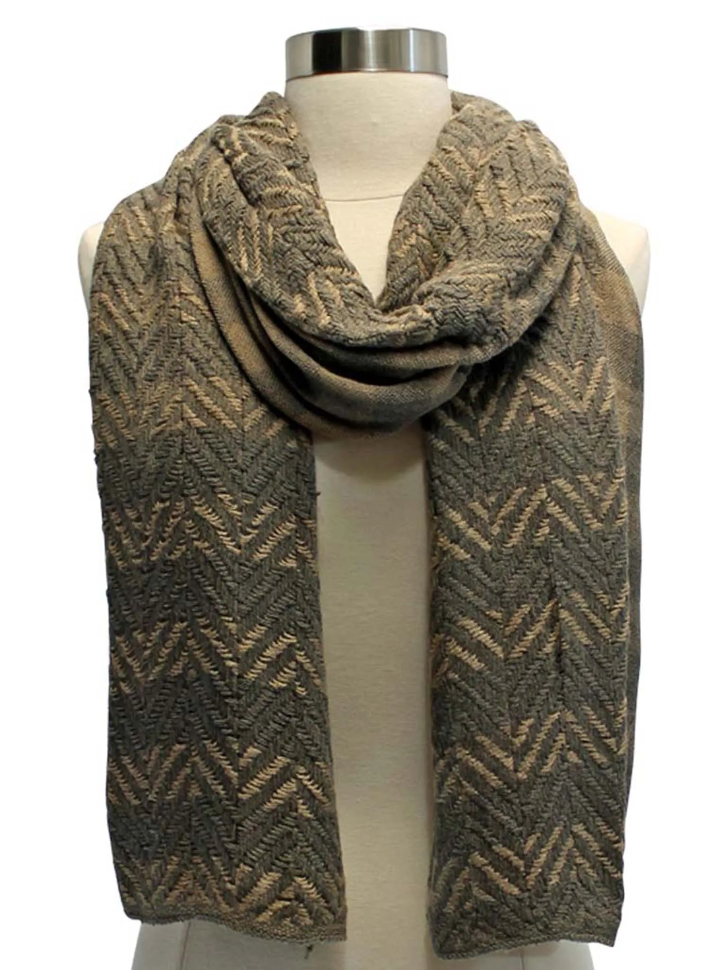 Twill Herringbone Oblong Neck Scarf