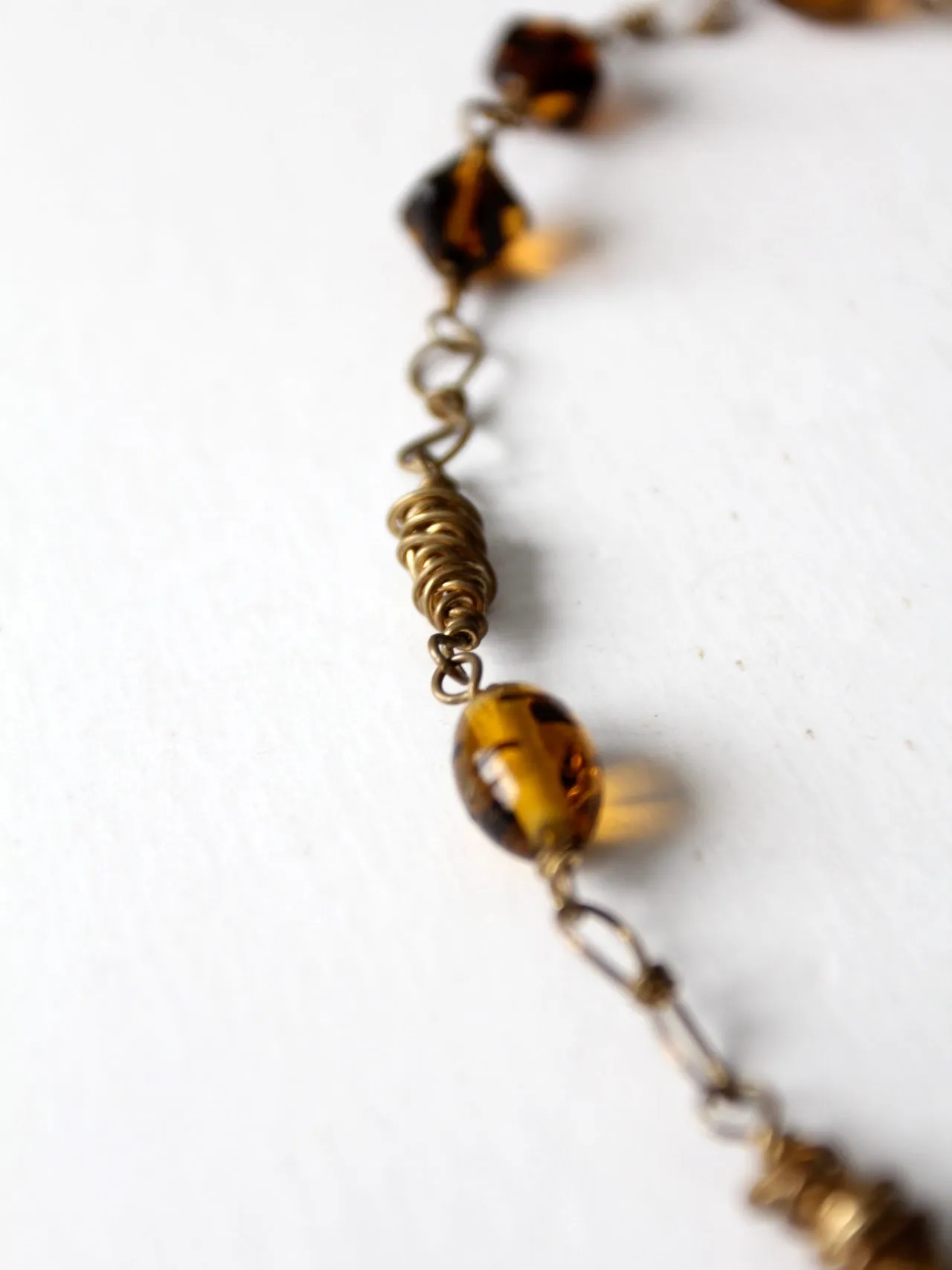 vintage amber necklace