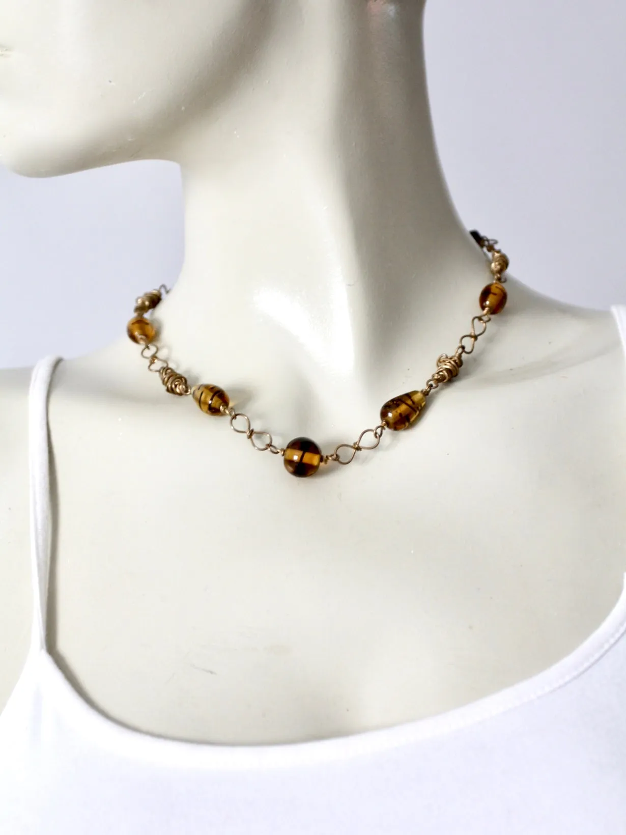 vintage amber necklace