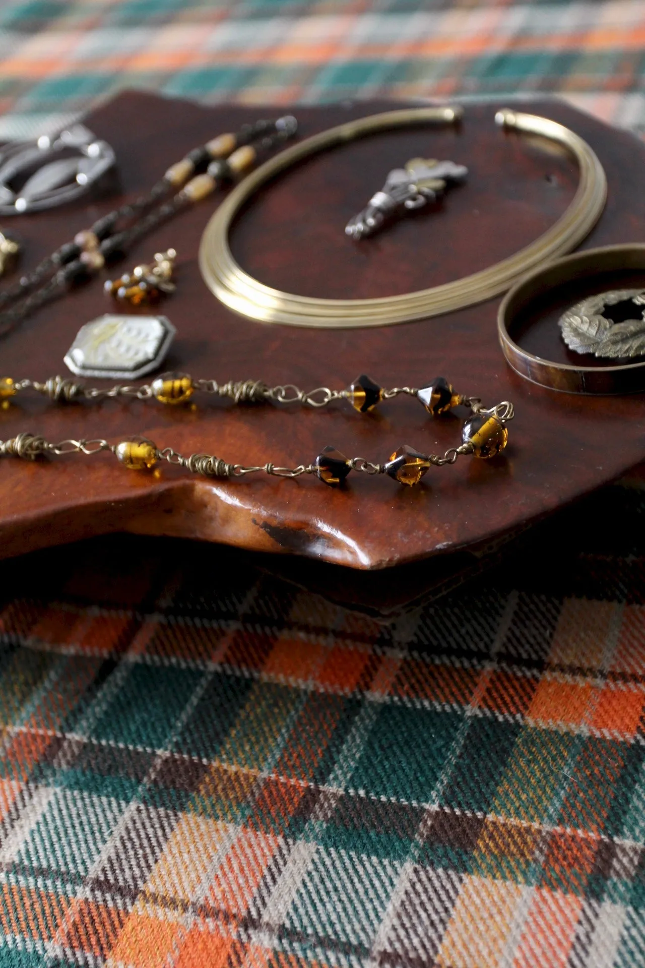 vintage amber necklace