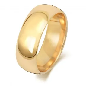 Wedding Band 18K Trad Court 7mm-1.25 Wedding  Ring WQ167L