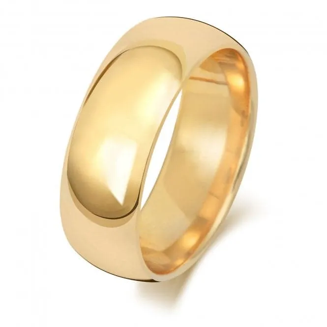 Wedding Band 18K Trad Court 7mm-1.25 Wedding  Ring WQ167L