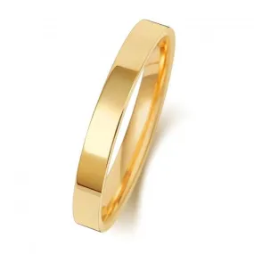 Wedding Band 9K Flat Court 2.5mm-1.15 Wedding  Ring W122L