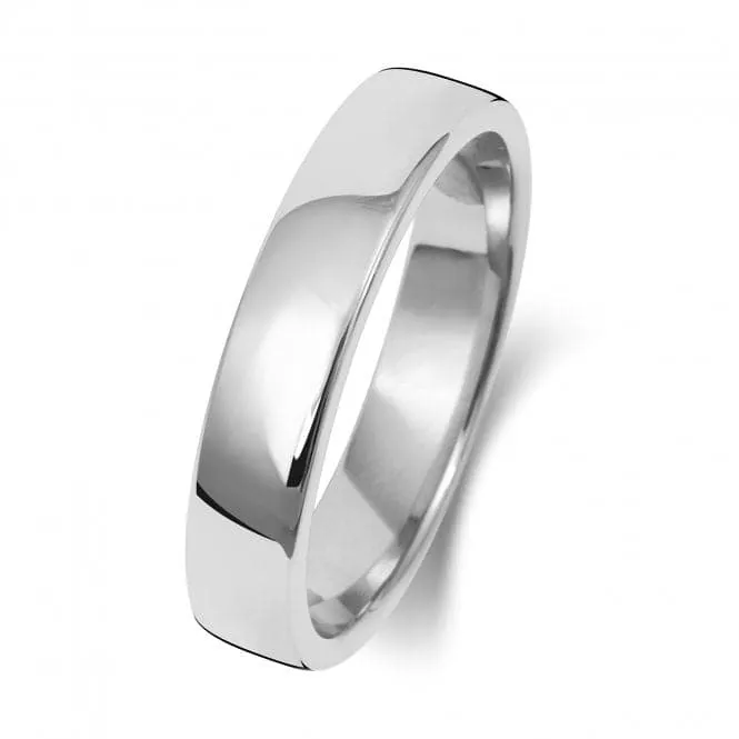 Wedding Band 9K Soft Court 4 mm-1.75 Wedding  Ring W134WH