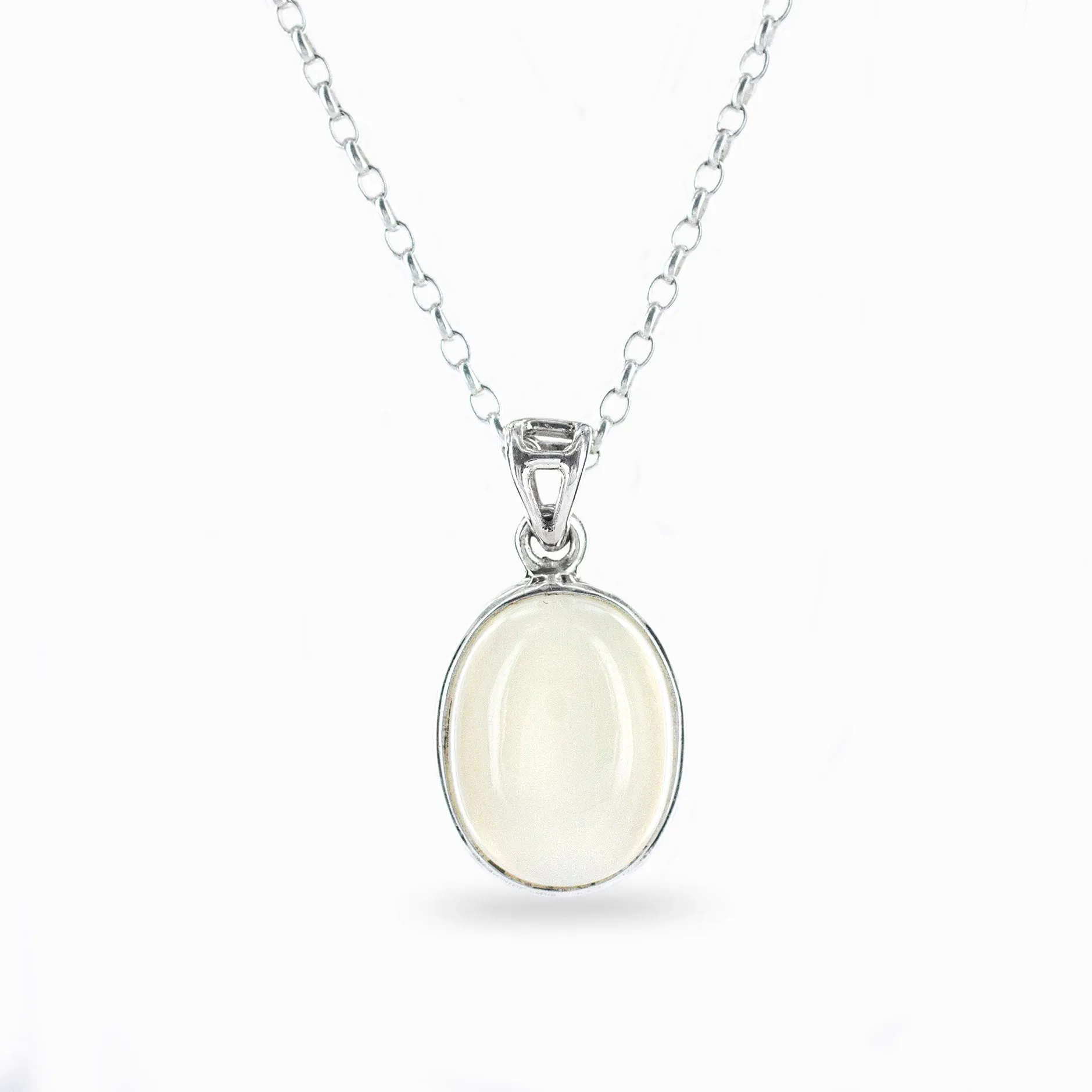 White Moonstone Necklace